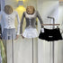Pleated Mini Skort